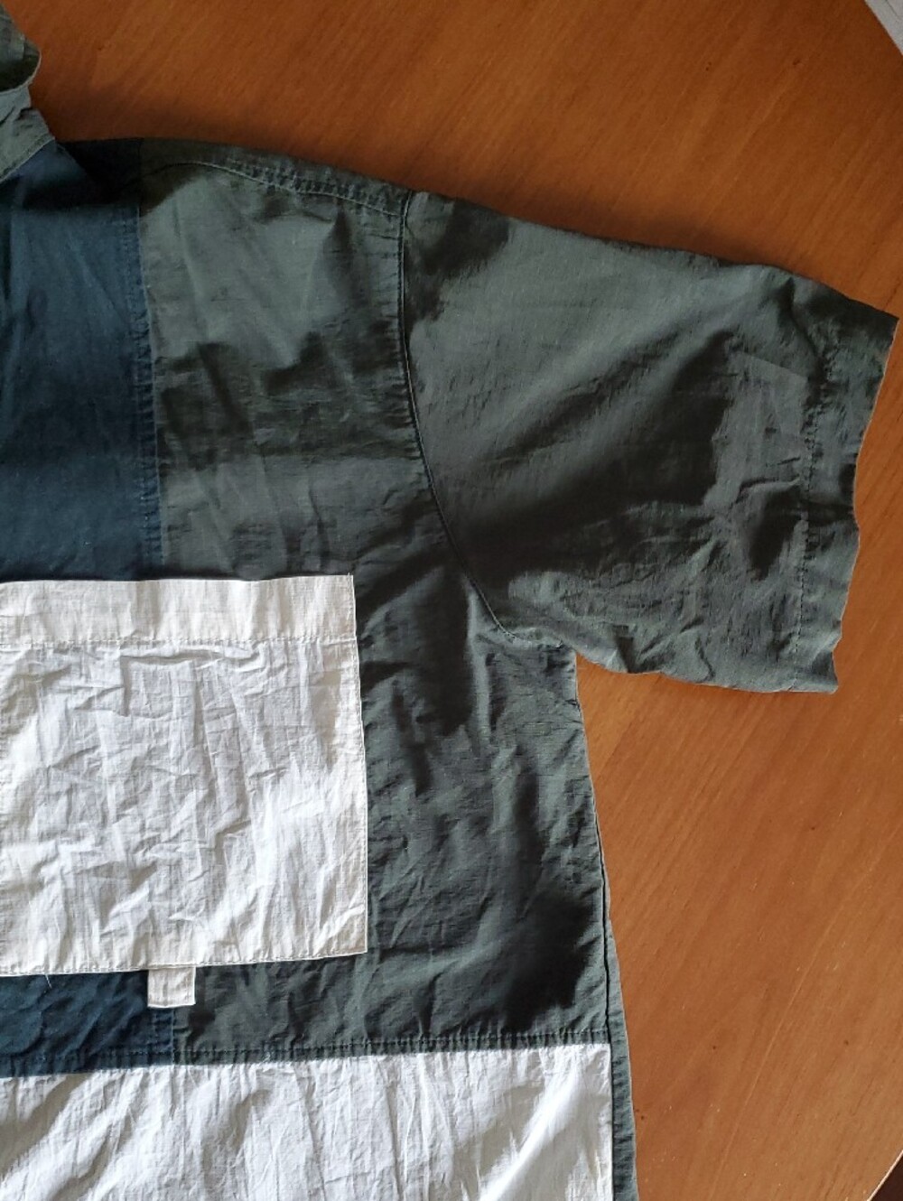 Colorblock Utility Button Up - Picture 4 of 8